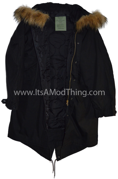 black m51 faux fur hood
